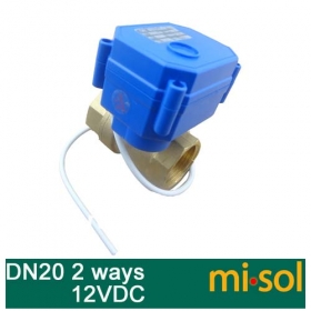 MISOL 10 UNITS OF motorized ball valve DN20 (reduce port) , 2 way, electrical valve, motorized valve