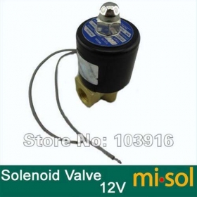 MISOL 10 UNITS OF New DC 12V Electric Solenoid Valve 1/4" for Air Water Gas Diesel