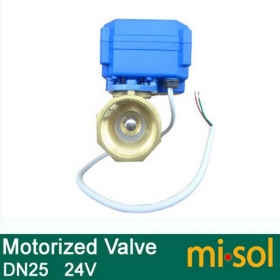 MISOL 10 UNITS OF motorized ball valve DN25 (reduce port), 2 way,24V electrical valve