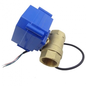 MISOL motorized ball valve,220v, 2 way,DN25(reduce port) ,electrical valve,motorized valve
