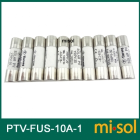 MISOL/100 pcs of PV solar fuse 10a 1000VDC fusible 10x38 gPV