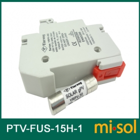 MISOL/10 units of PV solar fuse 15a 1000VDC fusible 10x38 gPV, with holder