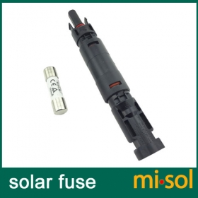 MISOL/1 unit of PV solar fuse 10a 1000VDC fusible 10x38 gPV, with holder MC4 connector