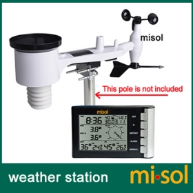 Misol/Professional weather station wind speed wind direction temperature humidity rain 433Mhz
