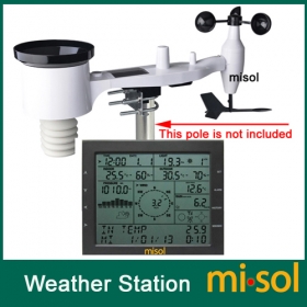 MISOL / professional weather station / wind speed wind direction rain meter pressure temperature humidity UV / with solar charge
