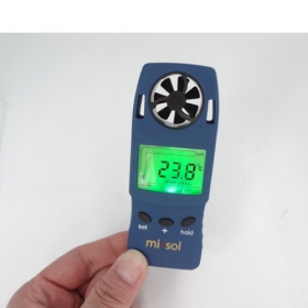 wind speed wind chill thermometer MISOL 1 UNIT of Handheld Anemometer with Tripod 