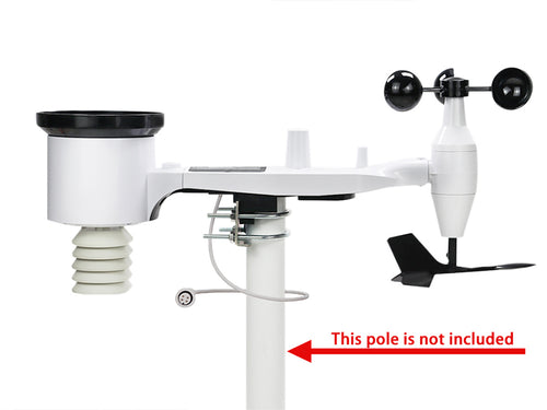 Misol Modbus RTU weather station with RS485 port, 4 wires cable, with cable length (10 meter), WN69LM