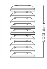 plastic outer shield for thermo hygro sensor, spare part for weather station (Transmitter / thermo hygro sensor)