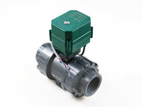 motorized pvc valve 12V, DN40 BSP(1.5”), PVC valve, 2 way, electrical pvc valve, CR04