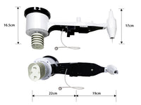 Misol Modbus RTU weather station with RS485 port, 4 wires cable, with cable length (10 meter), WN69LM