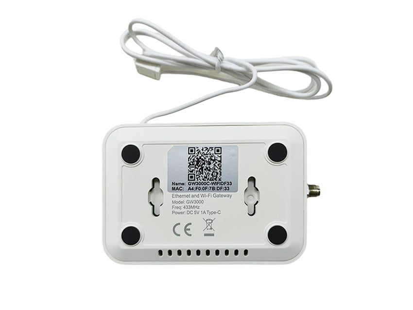 misol GW3000 Ethernet and Wi-Fi Gateway with Data Storage with Enhanced  Antennafor weather station