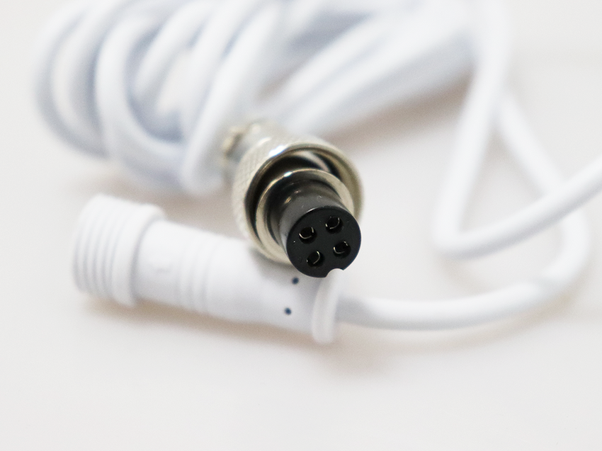 misol extension cable with aviation connector GX12 4 pin for weather station