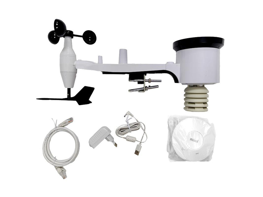 Misol weather station smart hub GW2002 WiFi Gateway wind speed wind direction rain temperature humidity