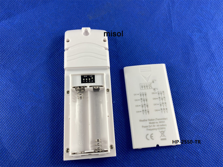 WH31 multiple channel Sensor for Wireless Weather Station, 433Mhz temperature, humidity