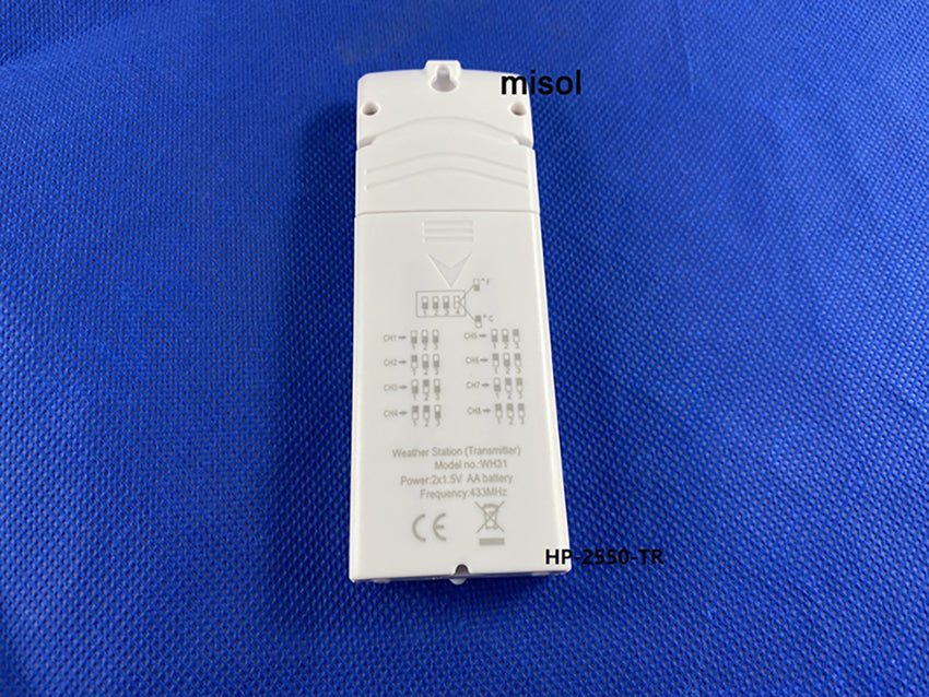 WH31 multiple channel Sensor for Wireless Weather Station, 433Mhz temperature, humidity