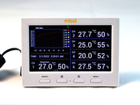 Wireless weather station with 5 sensors, 5 channels, color screen, data logger, connect to PC