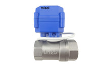motorized valve G1” DN25 (reduce port) 2 way 12VDC CR01, stainless steel, electrical valve