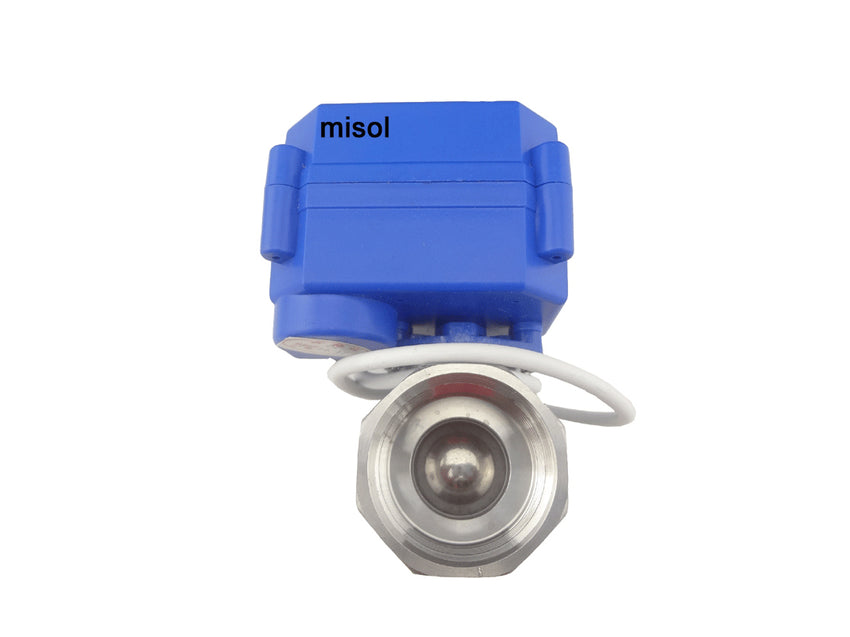 motorized valve G1” DN25 (reduce port) 2 way 12VDC CR01, stainless steel, electrical valve