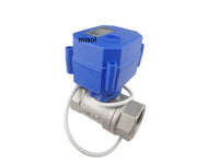 motorized valve G1” DN25 (reduce port) 2 way 12VDC CR01, stainless steel, electrical valve