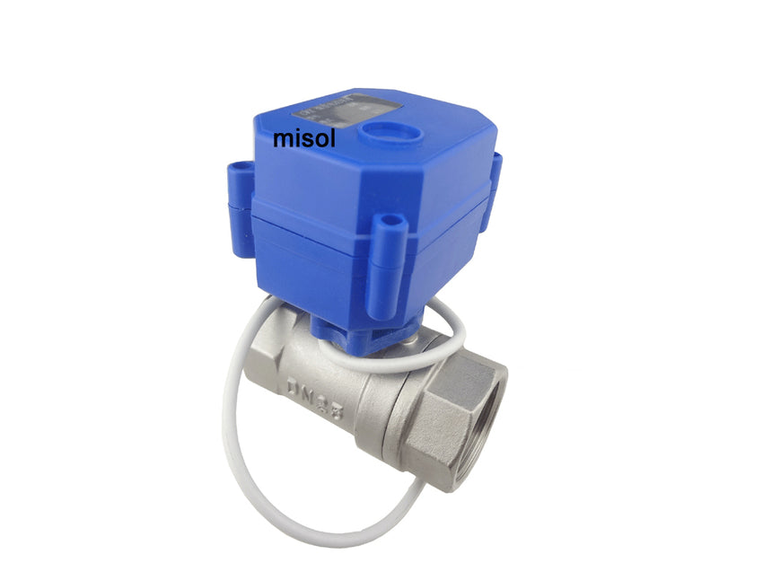 motorized valve G1” DN25 (reduce port) 2 way 12VDC CR01, stainless steel, electrical valve