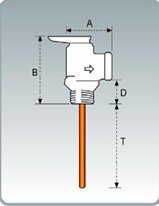 MISOL 1pcs of G3/4" DN20 Brass T&P Valve, temperature pressure relief valve/Brass T&P Valve, temperature pressure relief valve