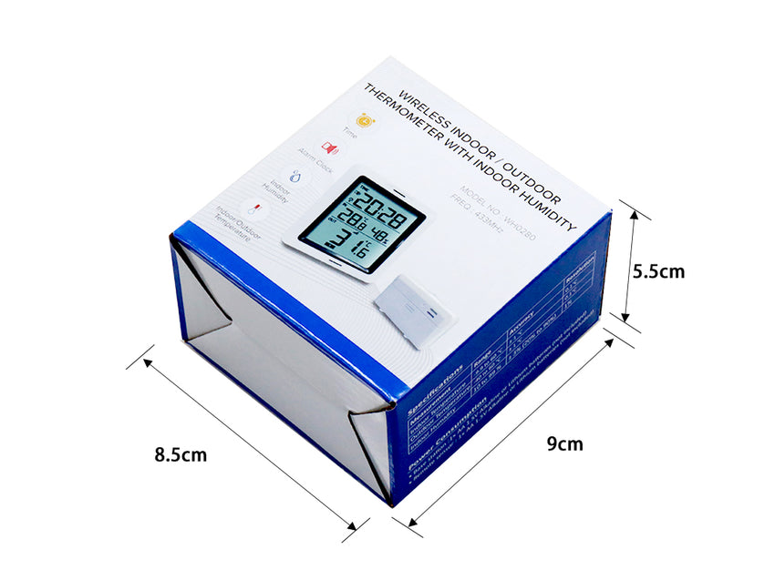 Misol wireless thermometer 433Mhz with sensor, 3 channels, temperature humidity sensor