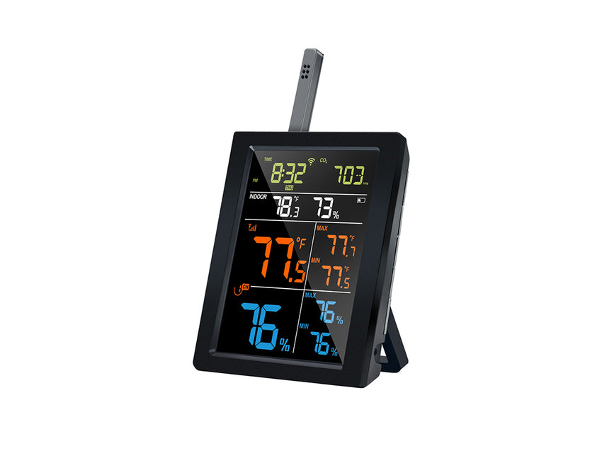 Misol WN1821 temperature humidity CO2, carbon dioxide detection weather station