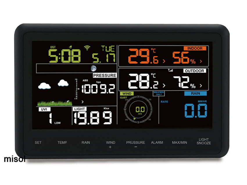 Wireless weather station connect to WiFi, upload data to web weathercloud, wunderground, weatherbug