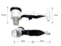 professional weather station wind speed wind direction temperature humidity rain 433Mhz