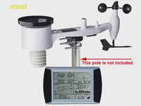 MISOL / professional weather station / PC connection wind speed wind direction rain meter pressure temperature humidity / with solar charge function(outdoor)