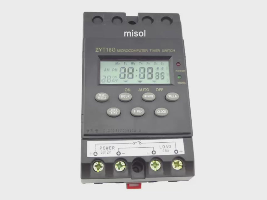 MISOL / 1pcs 12V Timer Switch Timer Controller LCD display