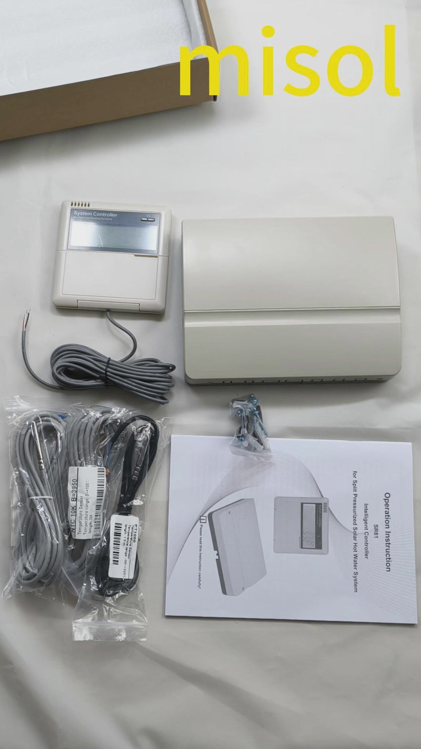 Misol 110V controller of solar water heater, used for separated pressurized solar hot water system, for 2000W electrical heater