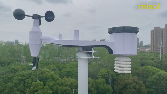 professional weather station wind speed wind direction temperature humidity rain 433Mhz