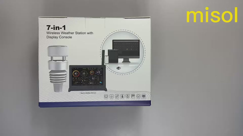 Misol ultrasonic weather station wind speed wind direction rain temperature humidity
