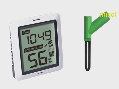 Soil moisture monitor wireless battery powered, wireless soil moisture with display