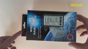 MISOL/wireless rain meter w/ thermometer, rain gauge Weather Station for in/out temperature WH0531
